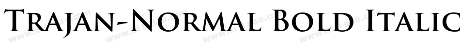 Trajan-Normal Bold Italic字体转换